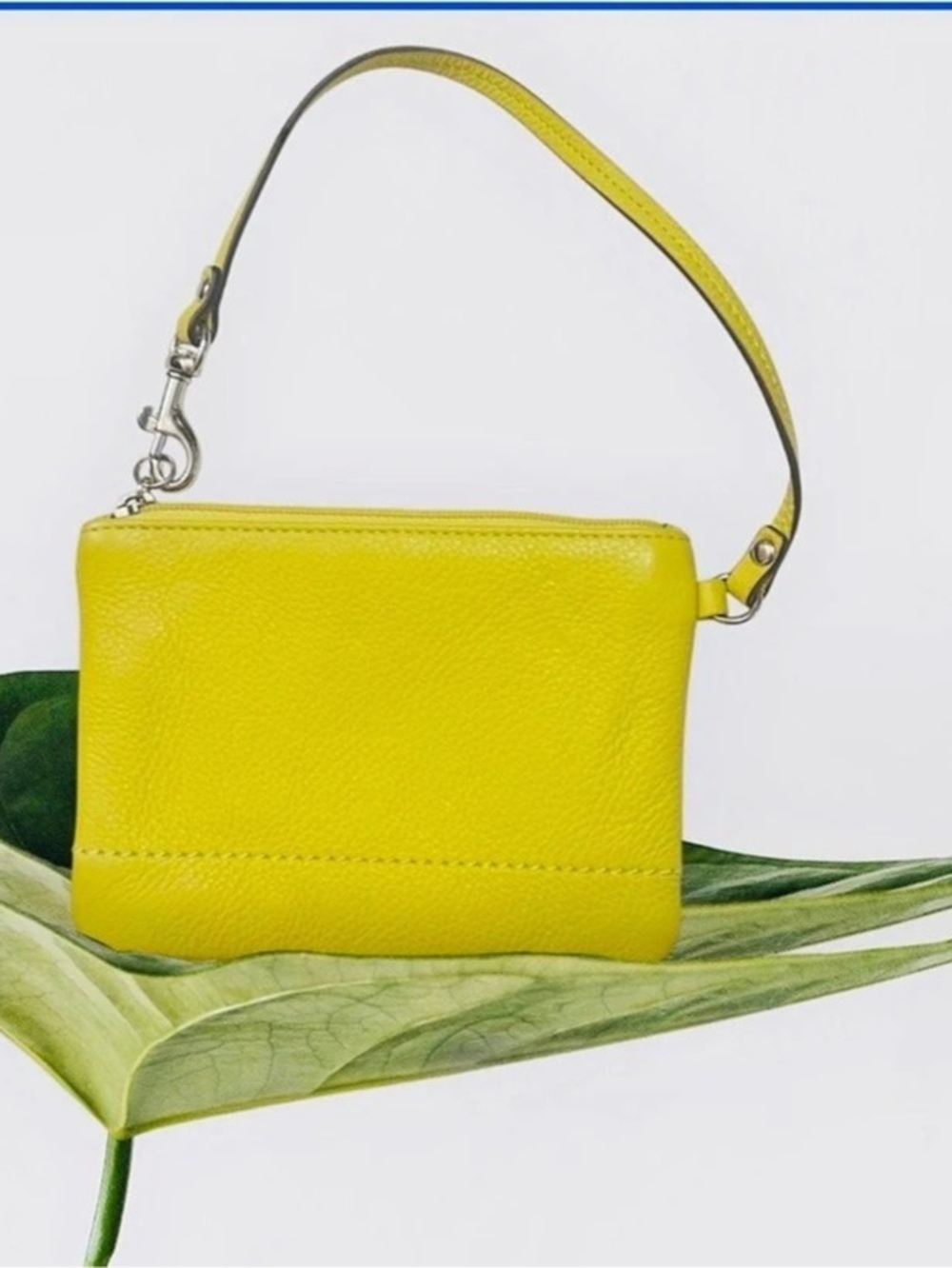 Coach Wristlet in Yellow